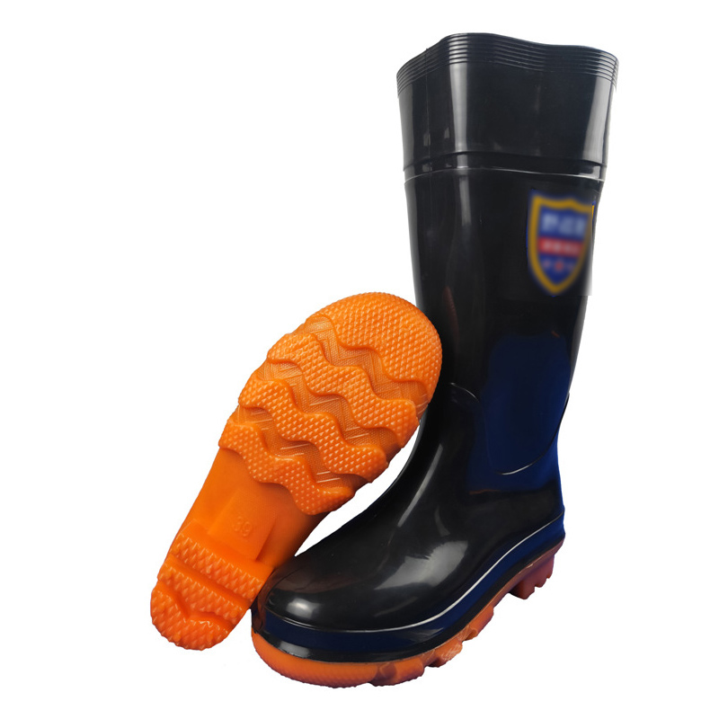 三极户外（Tri-polar）TP1698 雨靴男士pvc防滑加厚耐磨劳保保暖加绒雨鞋高清大图