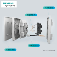 【官方正品】西门子(SIEMENS)开关插座86型睿致钛银五孔 USB五孔 16A空调 电视电脑一站购齐