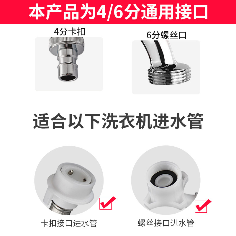 潜水艇(submarine)全铜洗衣机水龙头 冷热陶瓷阀芯水嘴 6分4分通用接口L604X单把单孔卫浴龙头高清大图