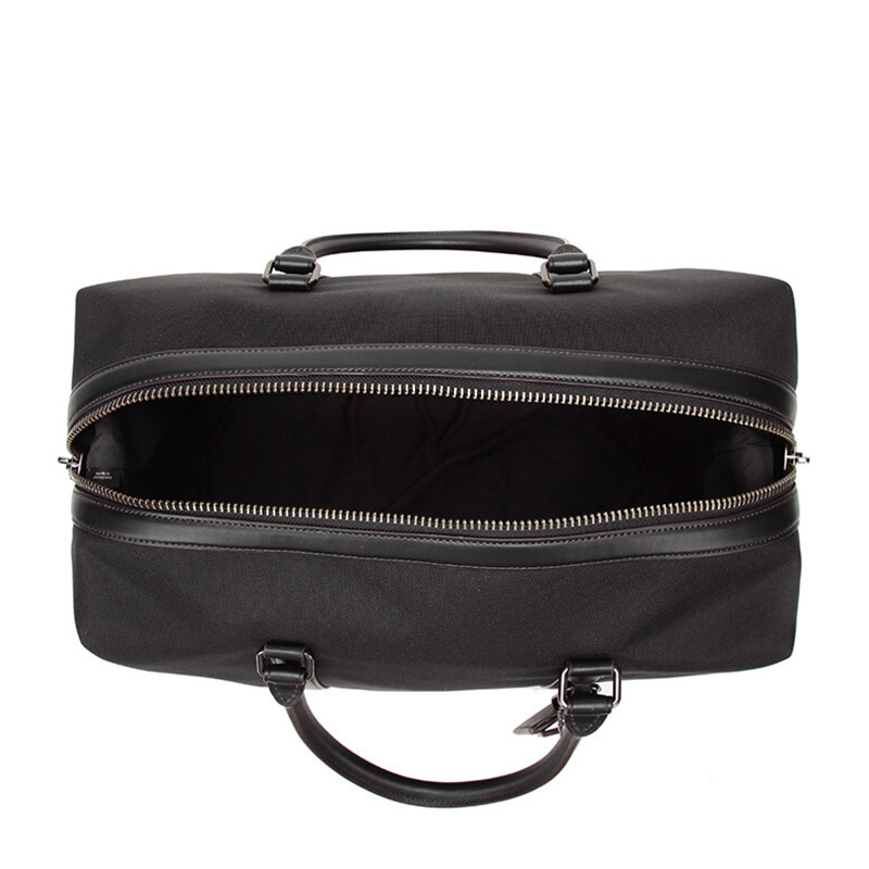 COACH 蔻驰 奢侈品 男士专柜款黑色帆布手提斜挎旅行包 23814 QBLWO