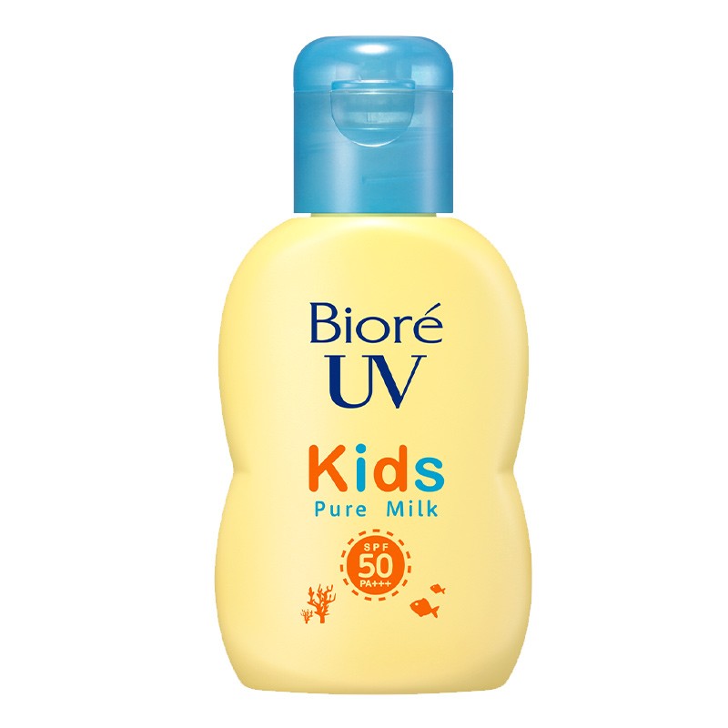 日本碧柔biore儿童防晒霜70ml温和清爽不刺激物理防晒乳spf50pa参数