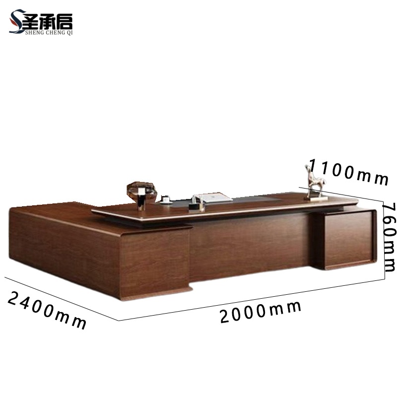 圣承启 班台桌 2米张高清大图