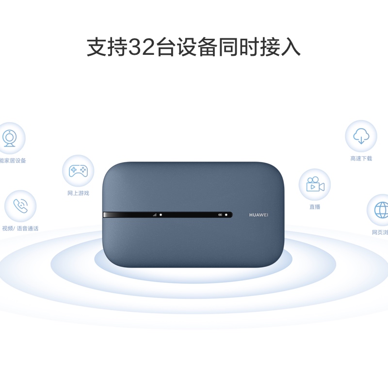 华为(HUAWEI)随行WiFi 3 Pro 4G+全网通300M高速上网/3000mAh大电池(月享1500G年卡)