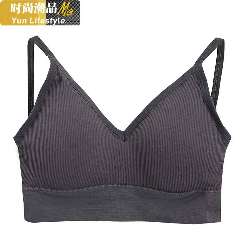 YUNWUXIN美背文胸内衣女小胸聚拢无钢圈薄款小吊带学生胸罩收副乳裹胸上衣胸罩