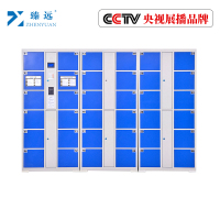 臻远工厂车间电子存包柜智能储物柜寄存柜刷卡条码自编投币型储物柜 36门刷卡款