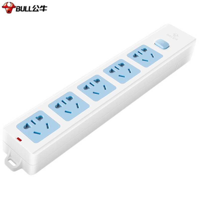 公牛bull无线插座5位总控排插gn415k