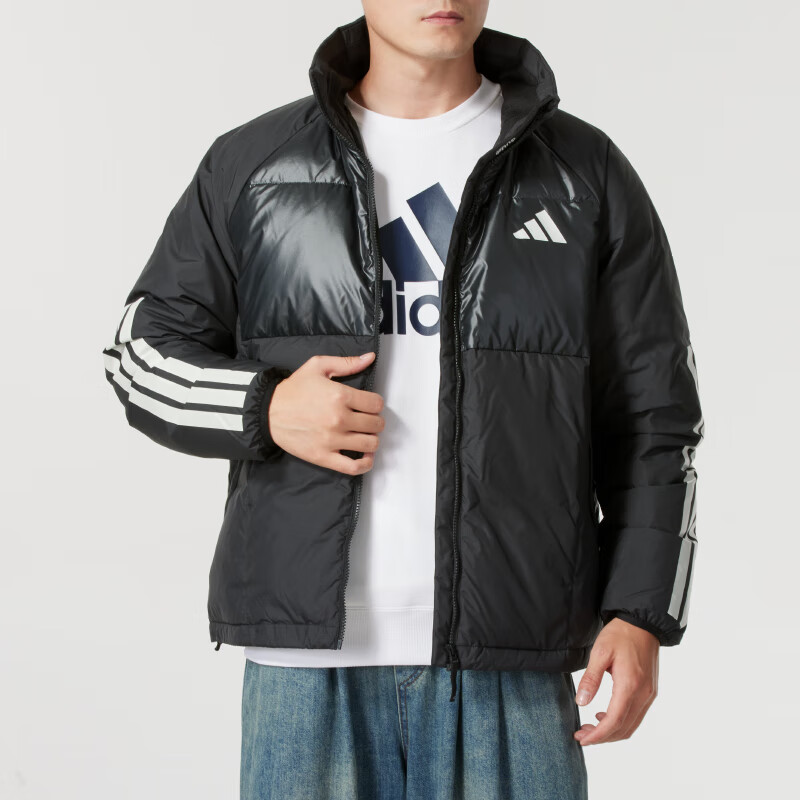 阿迪达斯 (adidas)男装 新款运动休闲百搭立领防风保暖羽绒服 JG5923 ZP高清大图