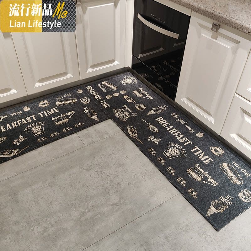 厨房地垫吸水吸油长条防滑耐脏家用进地垫垫卧室口脚垫 三维工匠地毯图片