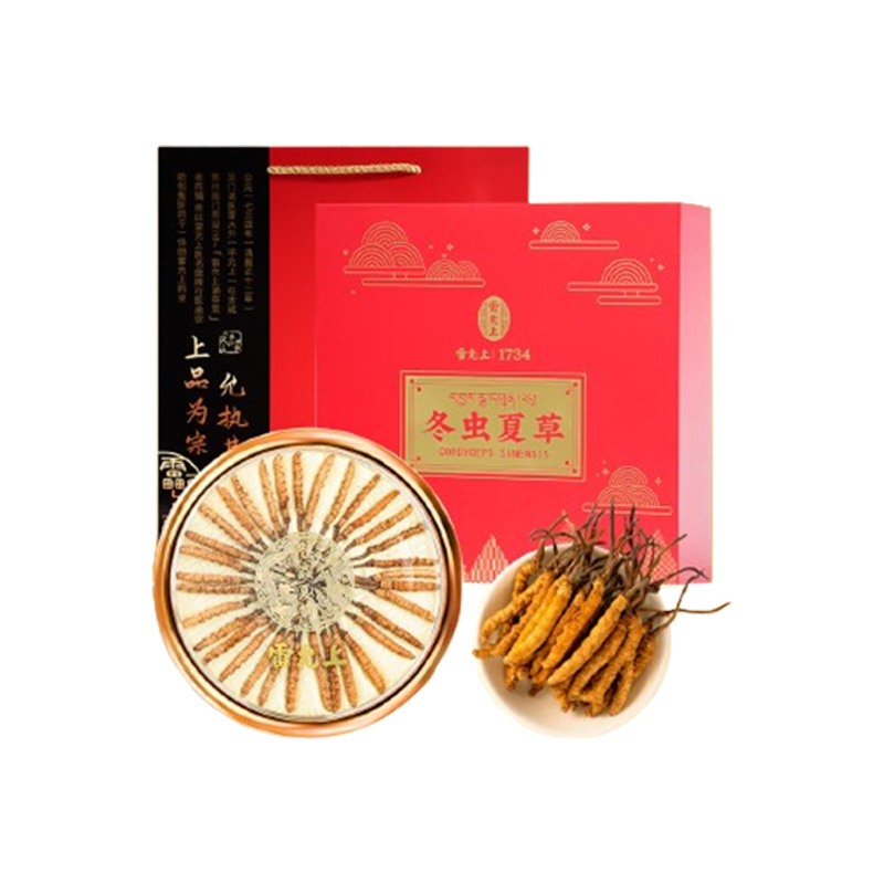 雷允上冬虫夏草礼盒冻干虫体饱满10g