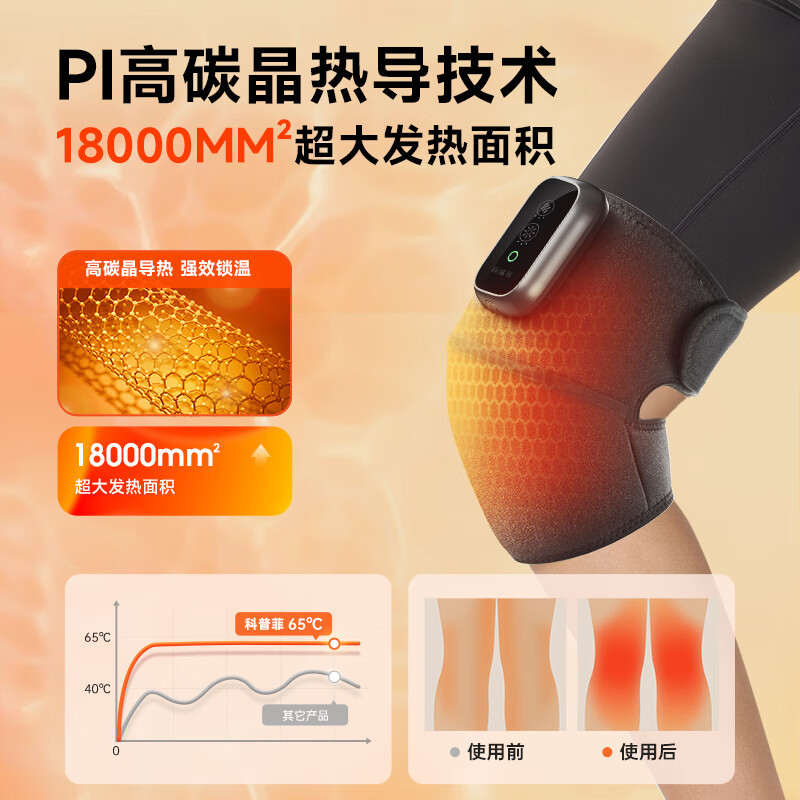 科普菲(keepfit)KPF-Knee06电热按摩护膝第三代(单位:个)高清大图