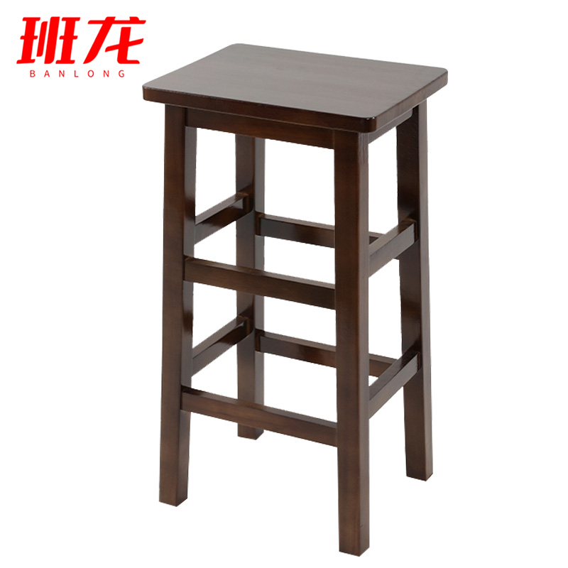 班龙实木凳33*60cm胡桃色张高清大图