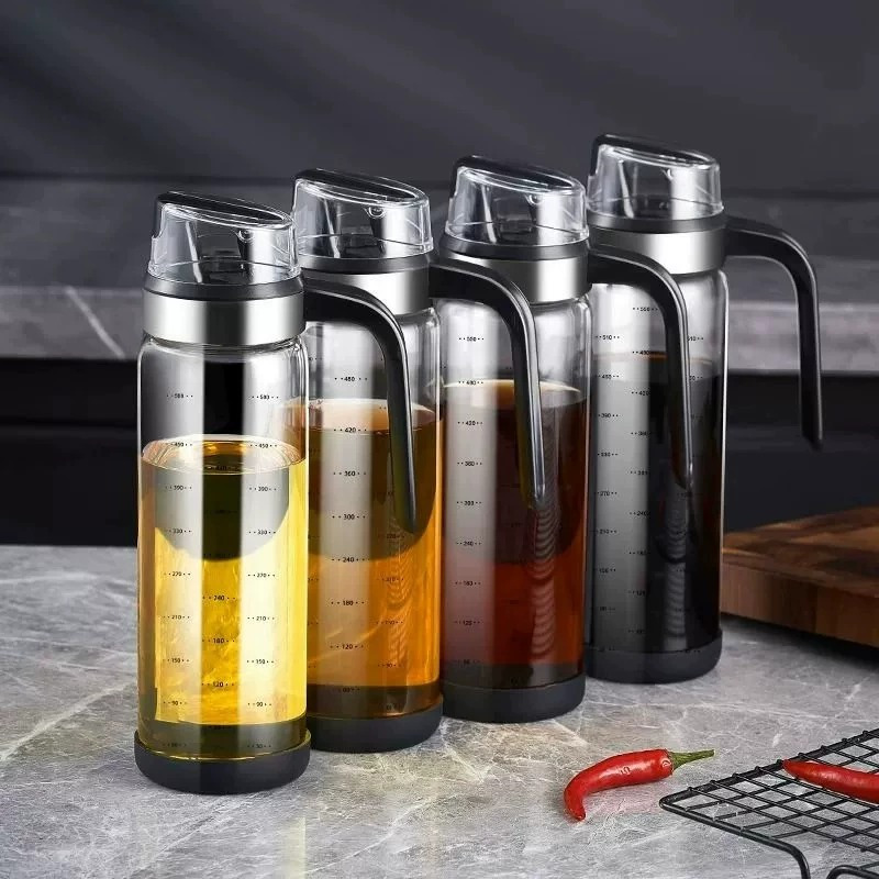 [补贴10%]油瓶玻璃油壶油罐厨房家用酱油醋调料味瓶罐醋瓶专用容器密封自动高清大图