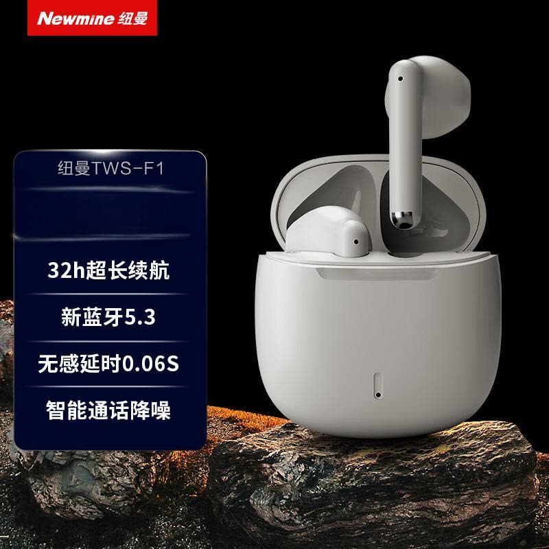 纽曼(Newmine)F1 真无线蓝牙耳机 半入耳式 (单位:个) 白色图片