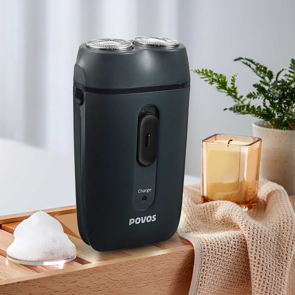 奔腾POVOS 3D立体浮动电动剃须刀全身水洗旋转刀头智能充电旅行便携高清大图