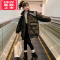 可莉允欧洲站女童棉服2022秋冬新款儿童棉袄洋气女孩外套棉衣中长款潮牌