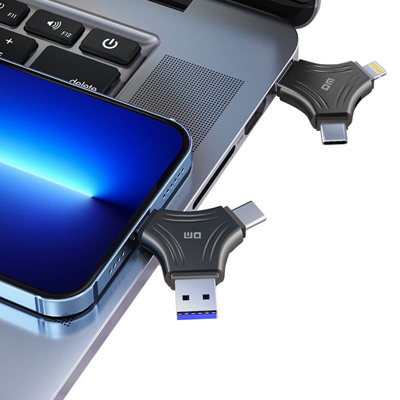 大迈(DM)ST680-256G 苹果Type-cUSB三合一手机电脑两用 U盘 (计价单位:个)黑色高清大图