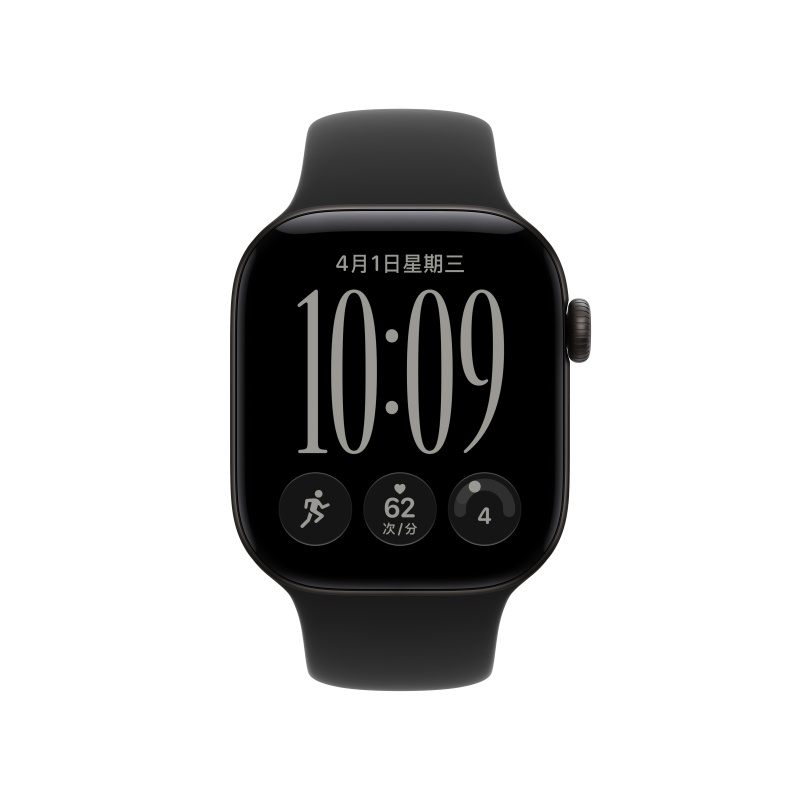 Apple Watch Series 12 (GPS);铝金属表壳;运动型表带高清大图