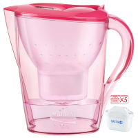碧然德 Brita 净水器 净水壶 金典系列 海棠红 2.4升 一壶五芯