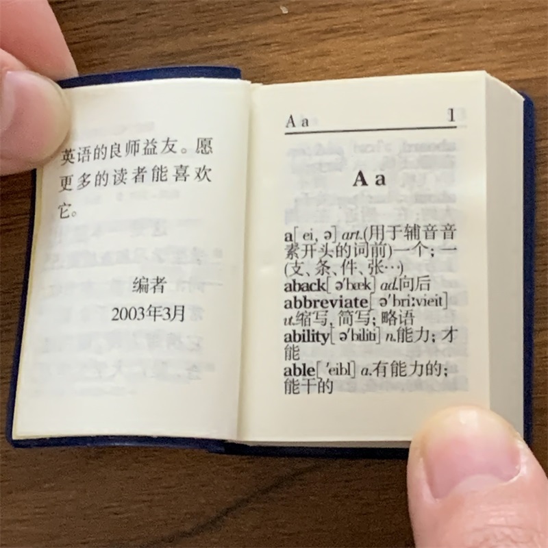 英汉小词典 [正版]英汉小词典字典 小小口袋丛书 微型国学 吉林文史出版萌礼物迷你 共602页 张立杰 主编 迷你经典国高清大图