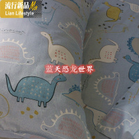 梦幻动漫蓝恐龙儿童推荐纯棉床单被套枕套宿舍三四件套定做床笠三维工匠 【简洁信封枕套一对】 A蓝恐龙世界