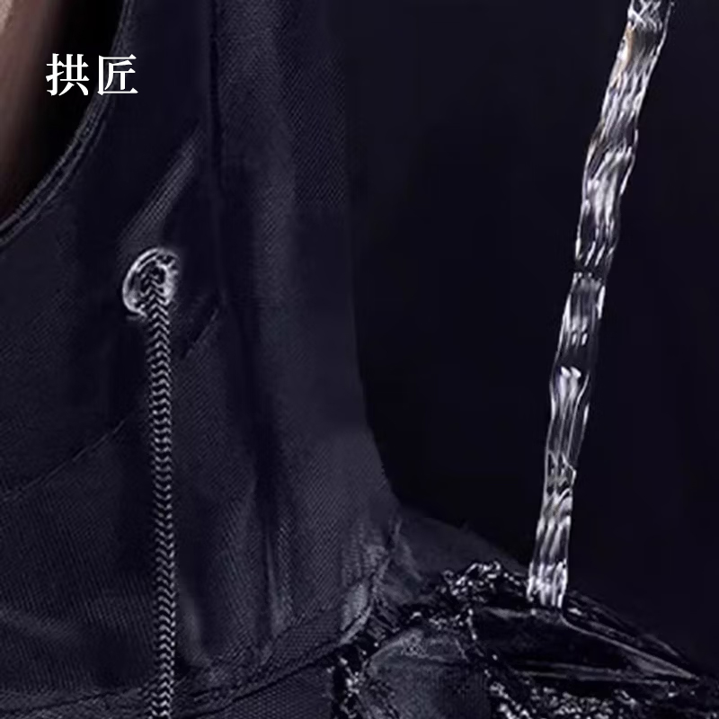 拱匠 GJ104 连体雨衣 (计价单位:件) 黑色高清大图