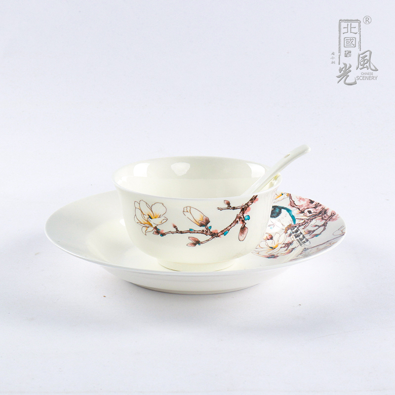 北国风光 骨瓷餐具 双喜临门 TS-0014 套高清大图