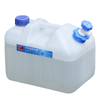 户外pe纯净水桶 大号塑料水箱家用带盖车载带龙头矿泉装水饮水桶|15升茶道伴侣水桶