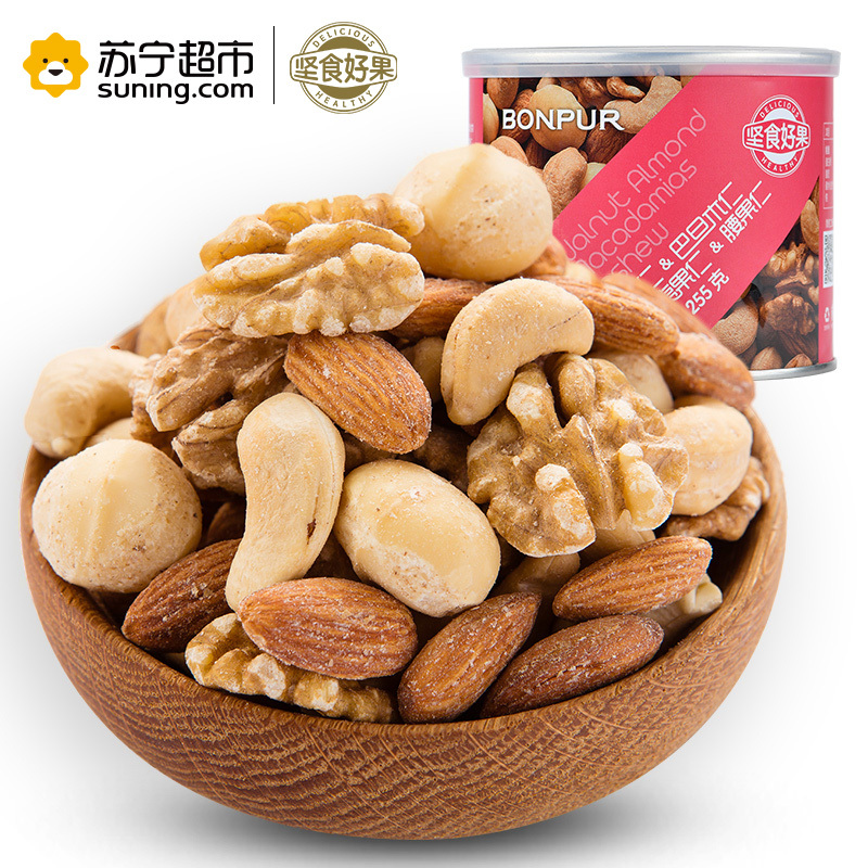 坚食好果每日坚果混合罐装干果孕妇零食特产含核桃夏威夷果腰果仁