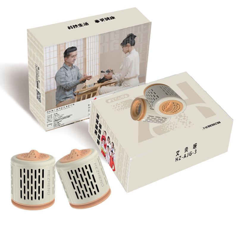 和正 艾灸罐 双罐 无烟艾灸罐 随身灸 家用熏蒸器具 便携式小筒灸悬灸仪 艾柱艾草 HZ-AJG-3!