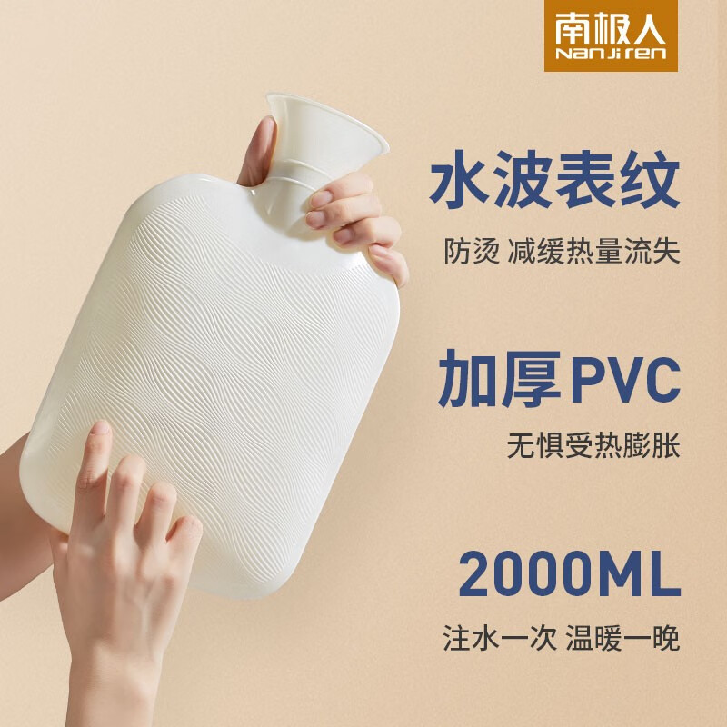 南极人注水PVC热水袋 超柔灰高清大图