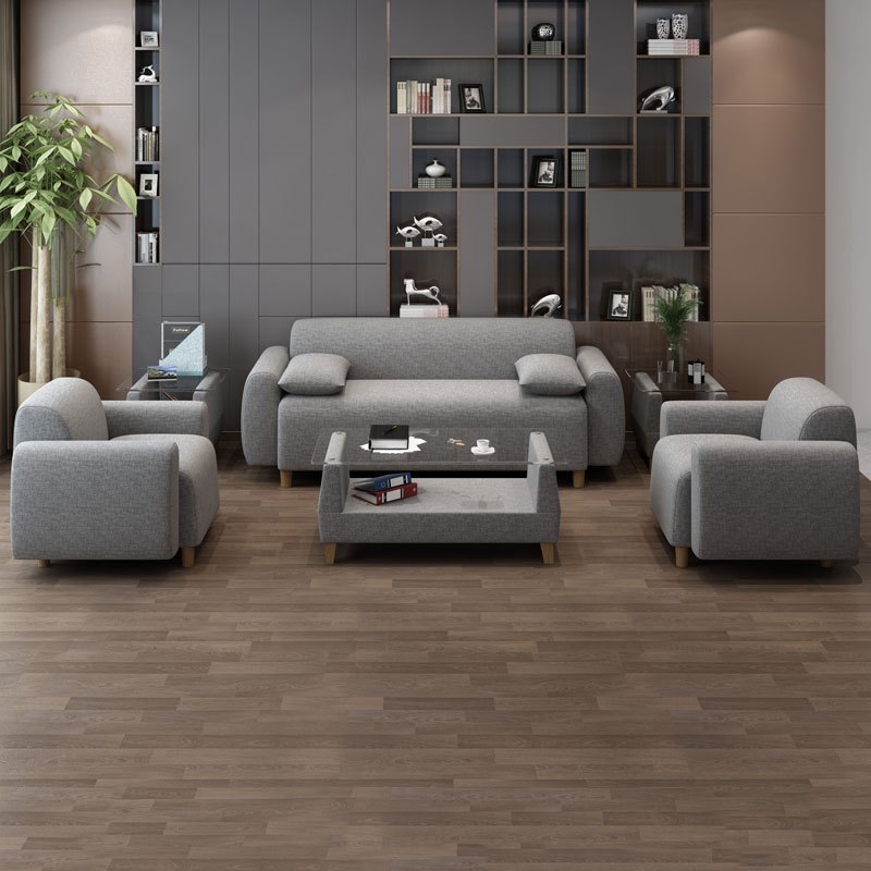 寻木匠办公室沙发商务布艺简约现代酒店接待会客休息区沙发茶几组合