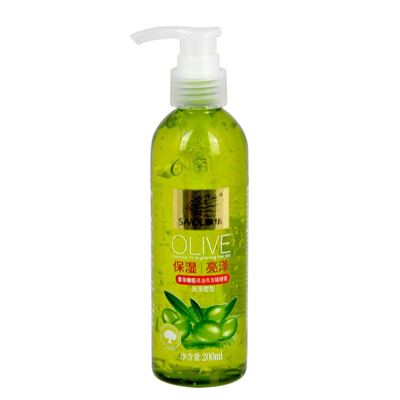 章华 橄榄精油亮发啫喱200ml 保湿塑型 清爽保湿 特硬定型