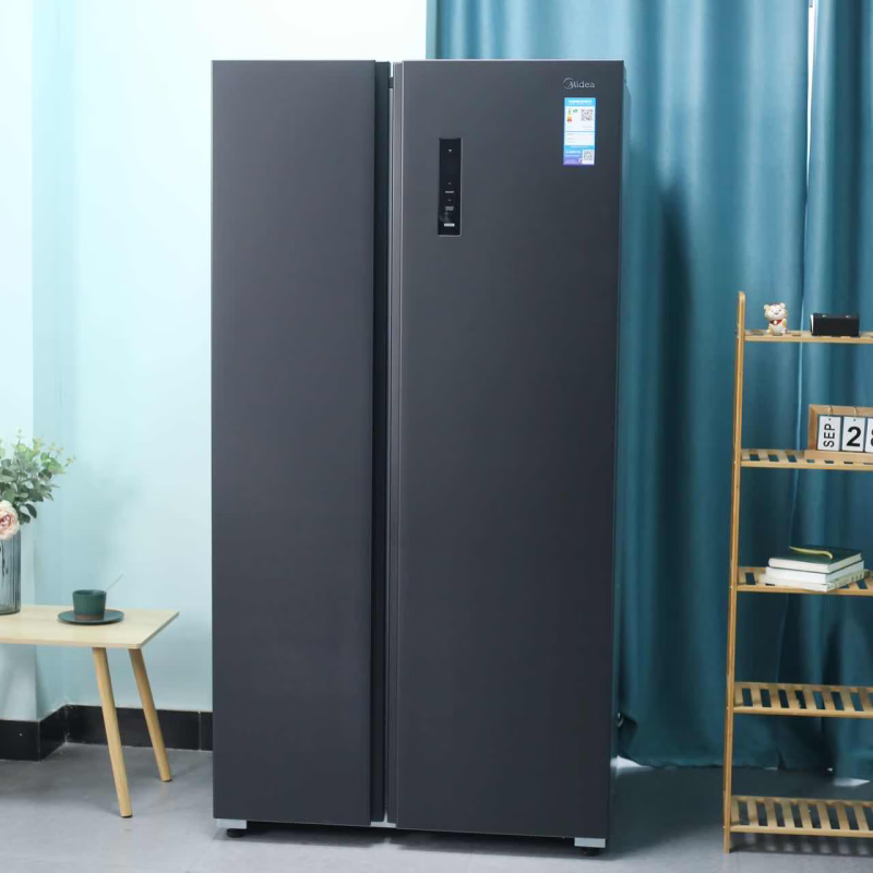 美的(Midea)605升大容量对开门双开门一级能效双变频风冷无霜家用智能冰箱BCD-605WKPZM(E)