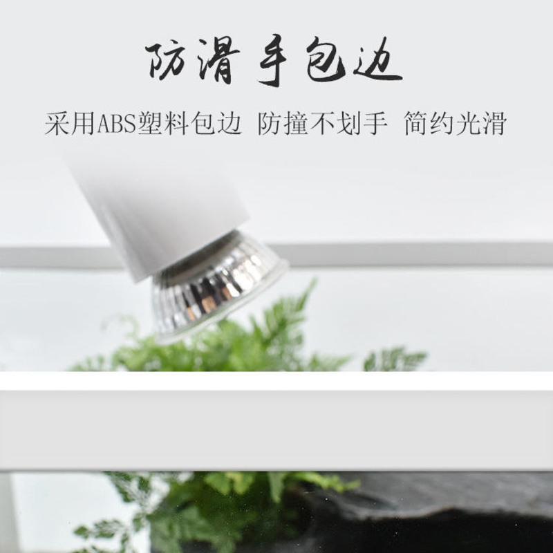 22cm迷你缸-不带排水 单独裸缸+赠品 小型养乌龟专用缸带排水带晒台别墅玻璃家用盒巴西龟鱼混养缸鱼缸