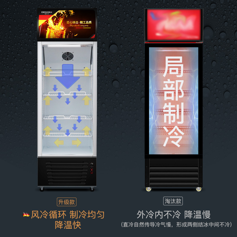德玛仕（DEMASHI）商用展示柜 饮料展示柜 冷藏展示柜 保鲜冰柜LG-290