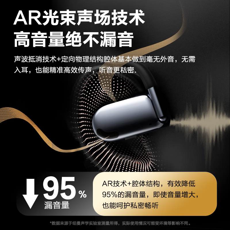 纽曼 Q11[声学旗舰]蓝牙耳机挂耳式骨传导概念开放式不入耳运动跑步通话降噪高端音质通用高清大图
