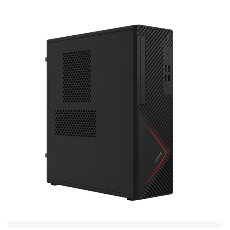 紫光UNIS D3830台式机G3 3350(8核3.0G)/16G/512G 2GB显卡试用麒麟或统信23.8寸显示器高清大图
