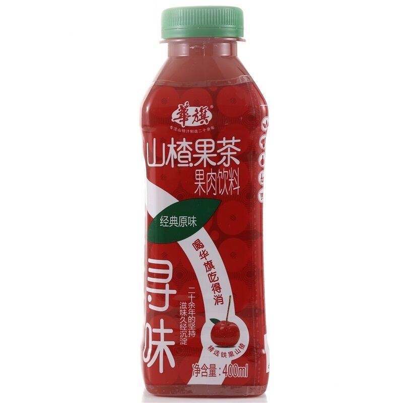 华旗 山楂果茶经典原味 400ml*12 整箱装