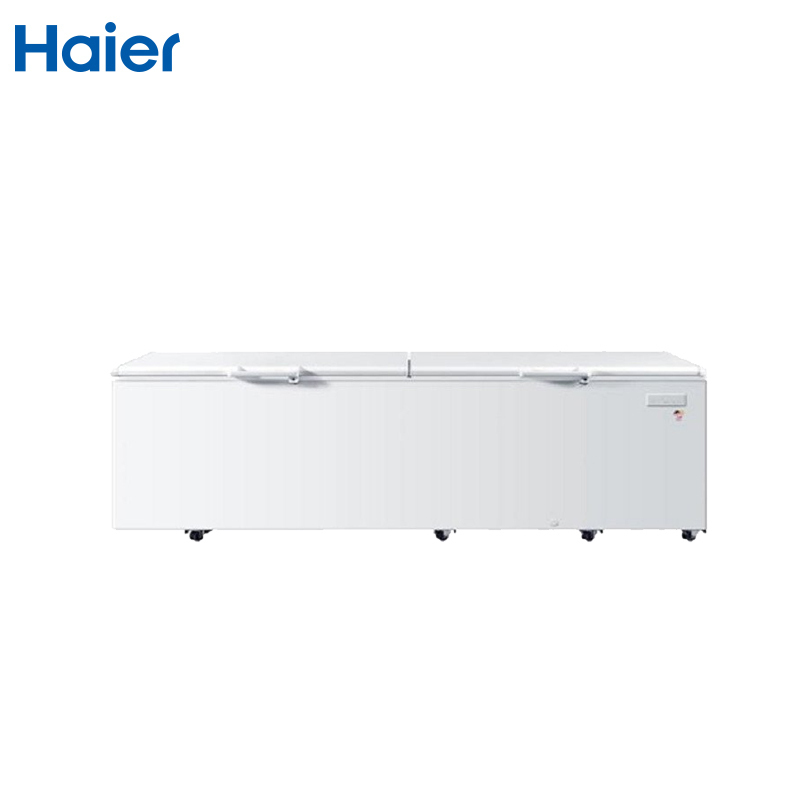 海尔(Haier)1028升大容量卧式冷柜冷藏冷冻冷柜 带脚轮冰柜 顶开门 超市商用冰柜 企业价 BC/BD-1028T
