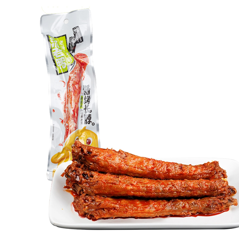 汤老鸭 酱烤长脖糖醋味42g*5包烤脖整根卤味熟食解馋小吃香辣味手撕零食