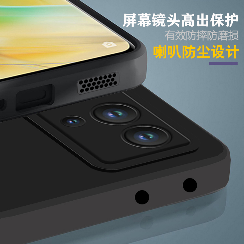 BOEEK 适用于vivo iQOO8 Pro手机壳iqoo8防摔减震iQOO8pro液态硅胶软壳纯色全包镜头保护套