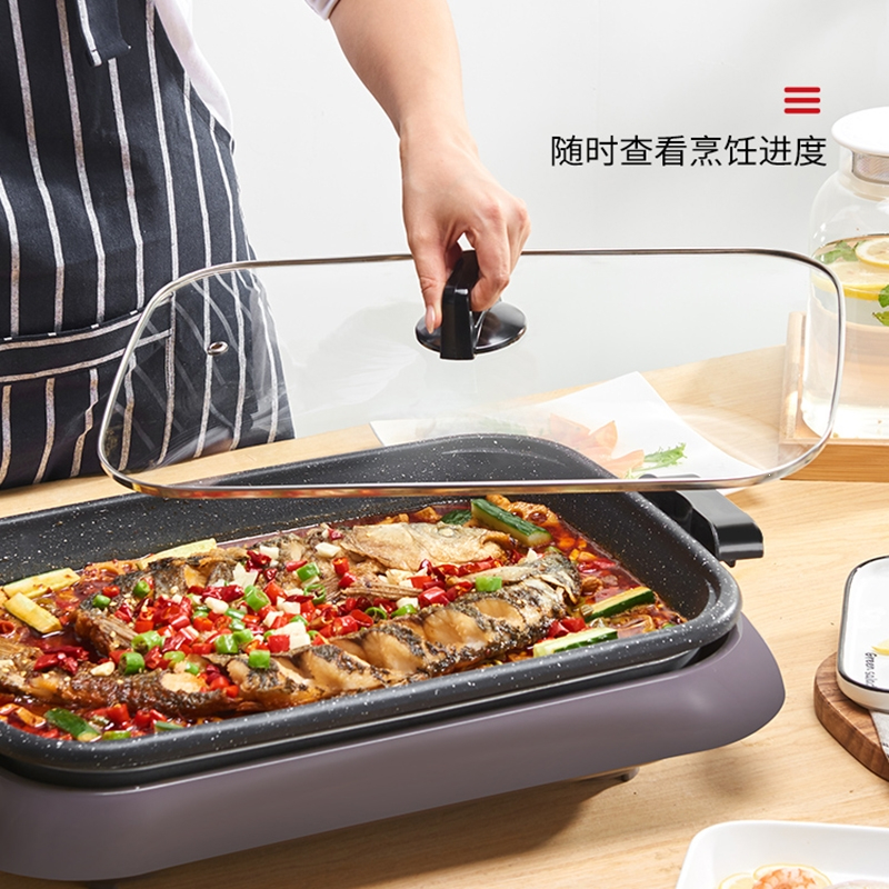 纸包鱼专用锅商用纸上烤鱼炉黄金蛋家用多功能锅烤肉机