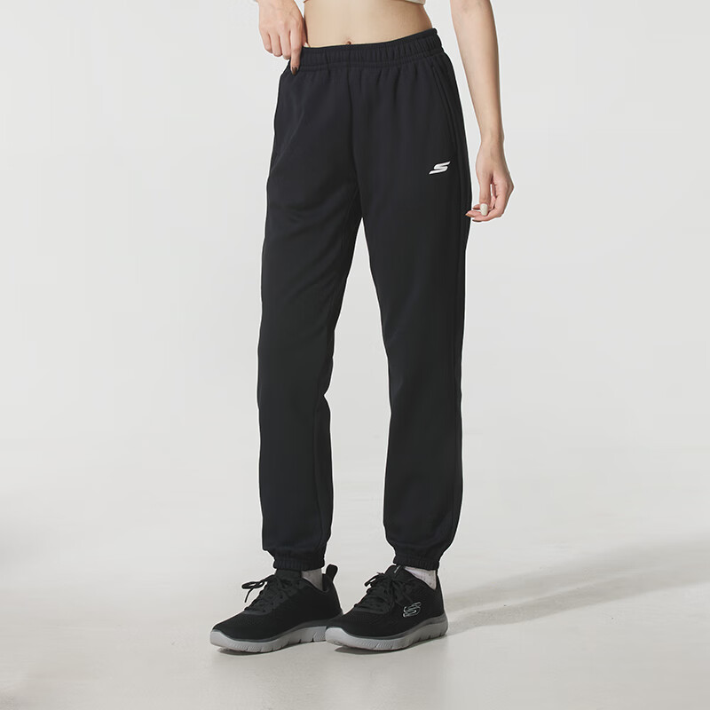 斯凯奇（Skechers）女裤新款运动裤跑步健身训练长裤时尚针织休闲裤P425W217-03K8 ZP高清大图