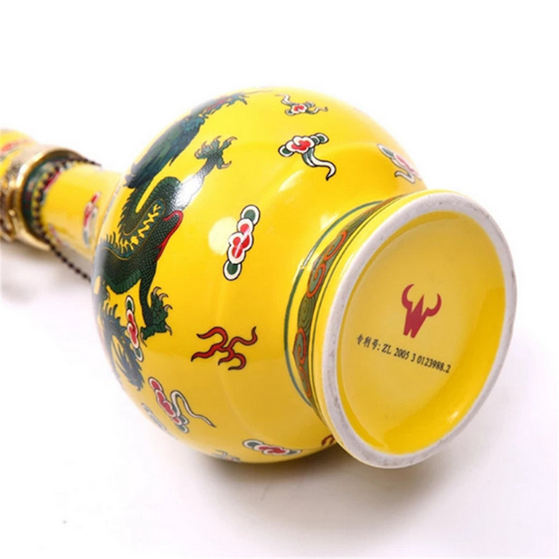 牛栏山二锅头经典黄龙(黄瓷瓶)45度清香型白酒 500ml*6瓶 整箱