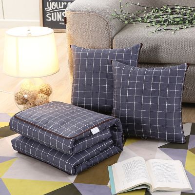 人生格局 叠起40*40展开1*1.5米 抱枕被两用多功能汽车沙发靠垫卡通办公室午睡空调被夏凉被枕头被