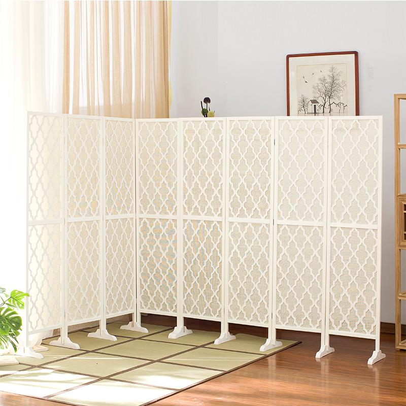 BONJEAN实木屏风隔断客厅小户型折叠移动办公室卧室玄关装饰折屏简约现代高清大图