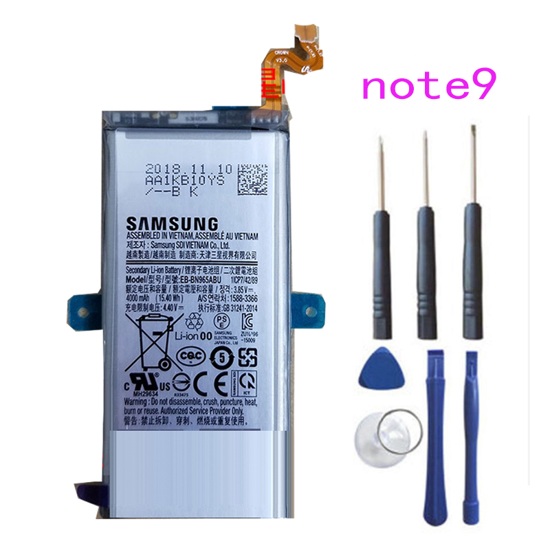 三星note9原装内置电池N965 EB-BN965ABU手机原装电板原装内置电池4000mah+送拆装工具胶水