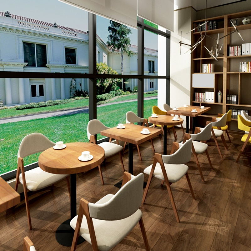 致源餐桌9011 盈晨星巴克咖啡厅实木圆桌方桌小桌子休闲吧台桌椅组合奶茶店餐桌 价格图片品牌报价 苏宁易购盈晨家装建材专营店