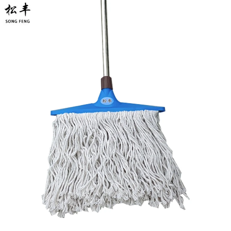 松丰 纯棉加大不掉毛拖把干湿两用拖布 TB-11 把高清大图