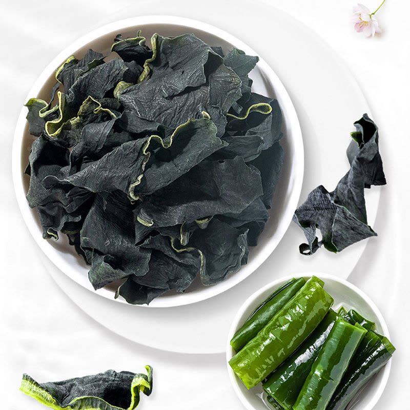 方家铺子干裙带菜叶烘干海带菜海产干货凉拌火锅食材268g图片